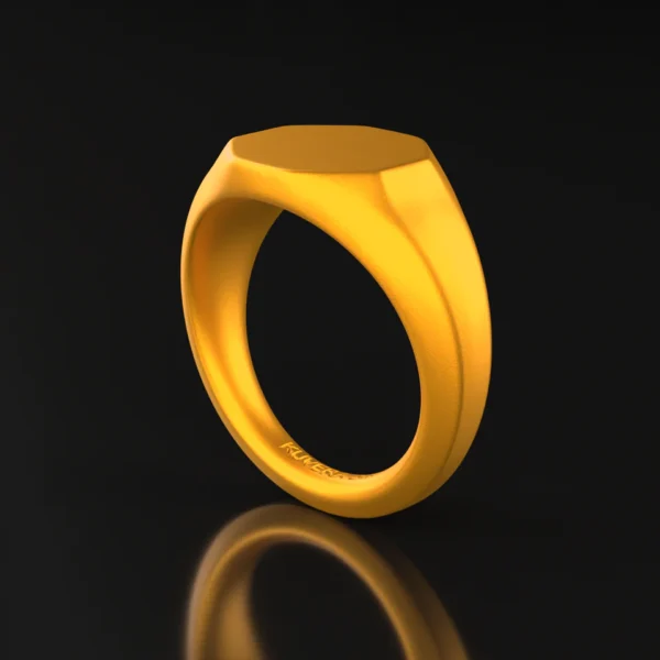 Octagon Signet Ring - Image 3